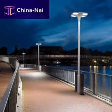 Solar lamp post MADISONurbancontemporaryaluminum