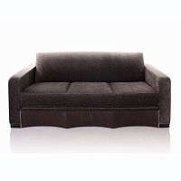 Contemporary sofa ZSF002fabricleatherbrown