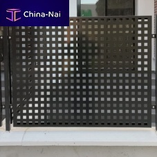 Perforated sheet metal fencing VALLA RESIDENCIAL for construction siteresidentialfor public spaces