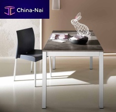 Contemporary table ALISEOparticle boardtempered glasslaminate