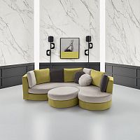 Semicircular sofa BOLEROcontemporaryfabricmulti-color