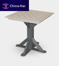 Traditional bistro table CAMBRIDGE: CFT28recycled plasticsquarecustom