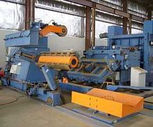 Coil cutting machine unwinding