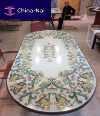 Lava stone table top stain-proofwear-resistantcommercial