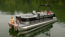 Outboard pontoon boat Retreat 270 Ext Walk Thruopenaluminum14-person max.