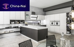 Contemporary kitchen ORIENTElaminatewoodenisland