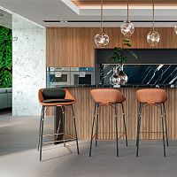 Contemporary bar chair NEROindooracrylic fabricleather