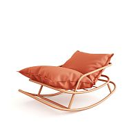 Contemporary armchair GOYDAfabricsteelwith removable cushion