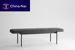 Contemporary bench CANELLIfabricsteelwithout backrest