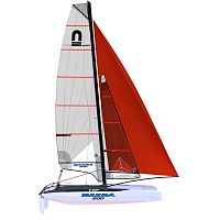 Recreational sport catamaran 500 MK2instructionalsingle-handeddouble-trapeze