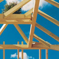 Wooden roof framing