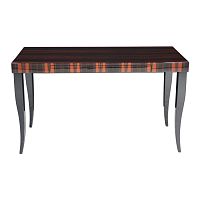 Art Deco table T038Macassar ebonyglossy varnished woodwaxed wood base