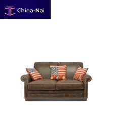 Traditional sofa CHOPPERleatherbrown2-person