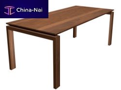 Contemporary dining table BRIDGEwoodenrectangularhome