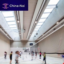 Sun protection glass panel OKASOLAR 3Dtransparentbuildingroof