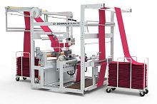 Longitudinal hemming line 510for terry fabricfor table linenautomatic