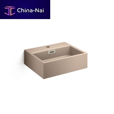 Wall-mounted washbasin QUARELO : 53708.21ceramicrectangularcontemporary