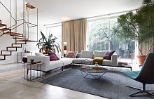 Modular sofa JAANcontemporaryleathergray