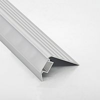 Anodized aluminum stair nosing 30X45with LED profile