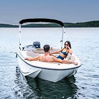 Outboard small boat 475 aXessopenside console5-person max.