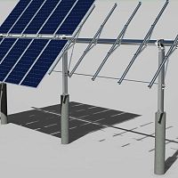 Single-axis solar tracker fixed