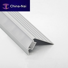 Anodized aluminum stair nosing 30X45with LED profile