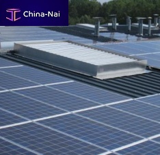 Glass smoke vent SMOKEJETaluminumpolycarbonatefor roof