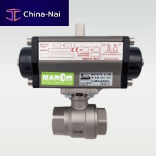 Ball valve 80323014pneumatically-operatedfor controlfemale-female