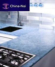 Glass countertop BIO-GLASS® : AQUAMARINEkitchenrecycled
