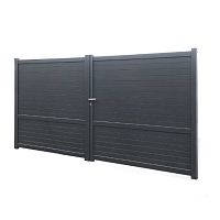 Swing gate TONGA EVOLUTIONslidingthermo-lacquered aluminumpanel