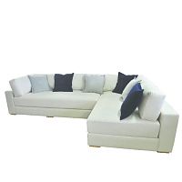 Corner sofa LOBBYcontemporaryfabricwhite