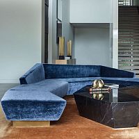 Modular sofa ADRASTUScornercontemporaryvelvet