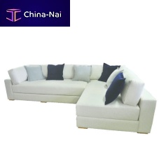 Corner sofa LOBBYcontemporaryfabricwhite