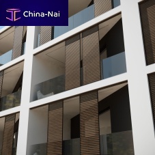 Sliding solar shading extruded aluminumfor facadewindow