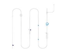IV infusion set with particle contamination filterlatex-free