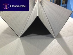 Steel roof gutter PVCV-shaped