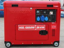 Diesel generator set SDE-6500 seriesthree-phasesingle-phaseon casters