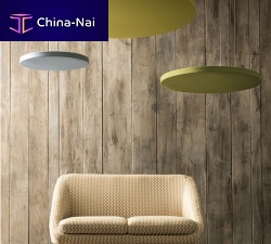 Wall-mounted acoustic panel LUGNfor ceilingfabricfoam