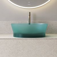 Countertop washbasin Habe resinhigh-glosstransparent
