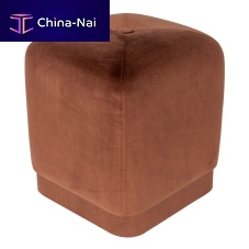 Contemporary pouf BOBOfabricwoodensquare