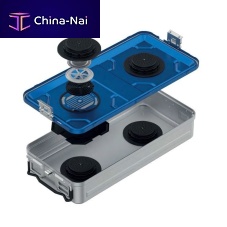 Instrument sterilization container with filter