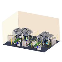 Polyurethane foam injection machine REFTECHfor refrigeratorsfor insulation panels