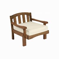Contemporary armchair JACARTAfabricwoodenwith removable cushion