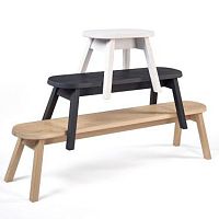 Contemporary bench BLACK SHEEPoakmodular