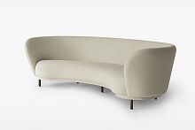 Semicircular sofa DANDYcontemporaryfabricbeige