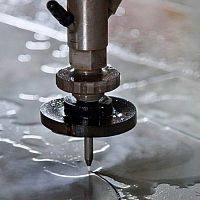 Water-jet cutting aluminumbronzestainless steel