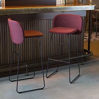 Contemporary bar chair CHIPS SL SG 80indoorvelvetmetal