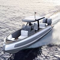 Outboard center console boat TT208Sdieseltwin-engine8-person max.