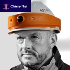 Construction helmet DIGIBAUwith light