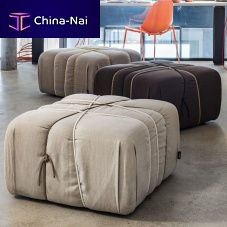 Contemporary pouf CHE PAKKOfabricropesquare